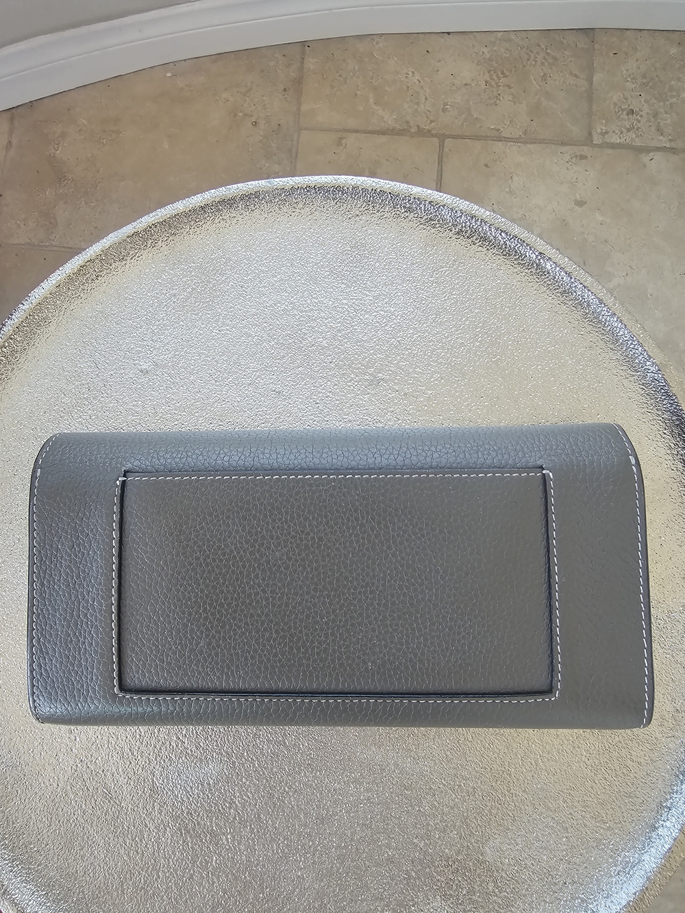 Celine Gray Leather Continental Wallet - Picture 2 of 10